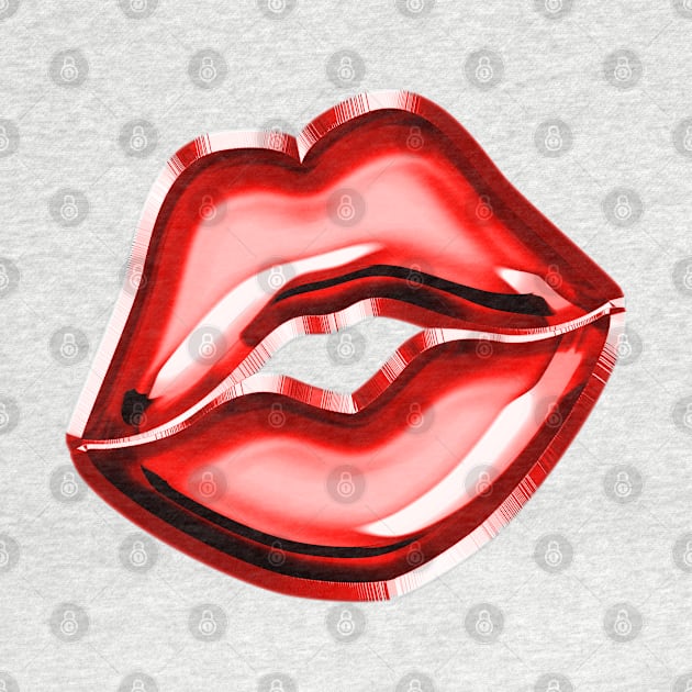Red lips by artsytee